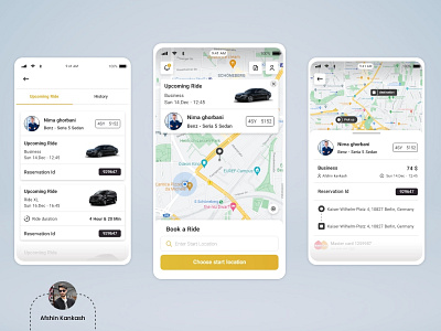 Sterling Limousine UI design afshinkankash app application car car rent design iran pwa rent taxi uber ui ui design user interface ux ux design web app