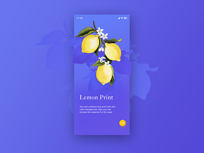 preview app design illustration lemon mobile mobile app mobile design photoshop preview print web