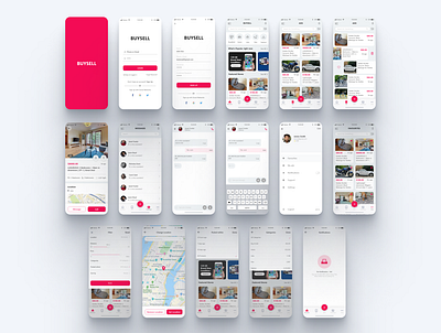 Buysell App for E-comm Store app design uiux