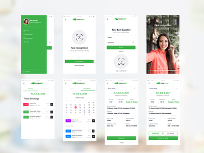 Driver app app design driver app tourism uiux