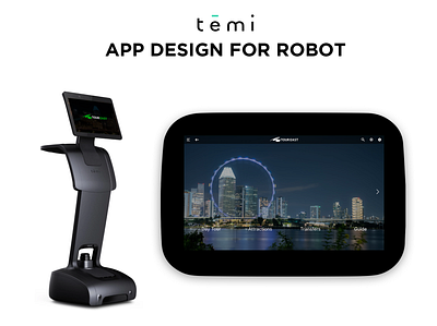 App Design for Temi Robot app design dashboard robot app design temi app design ui uiux