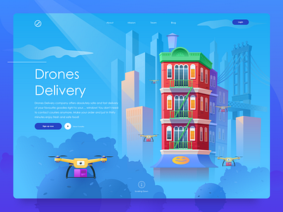 Drones Delivery Hero Image