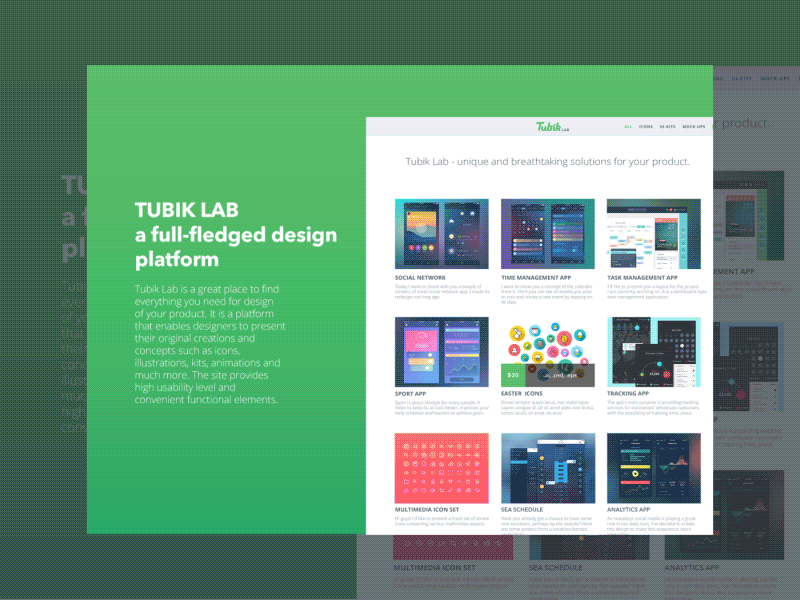 GIF Animation of an App by tubik UX for tubik on Dribbble