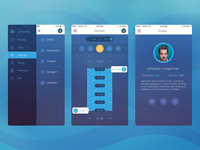 Sea Schedule Mobile by Varti Studio for tubik on Dribbble