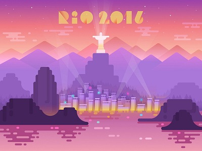 Rio 2016 brazil colors flat graphicdesign illustration interface rio2016 sport ui userinterface ux vector