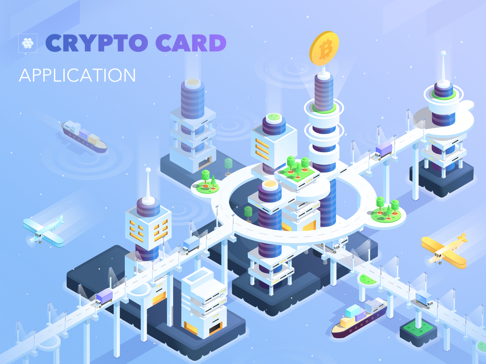 Crypto currency world illustration by Varti Studio on Dribbble