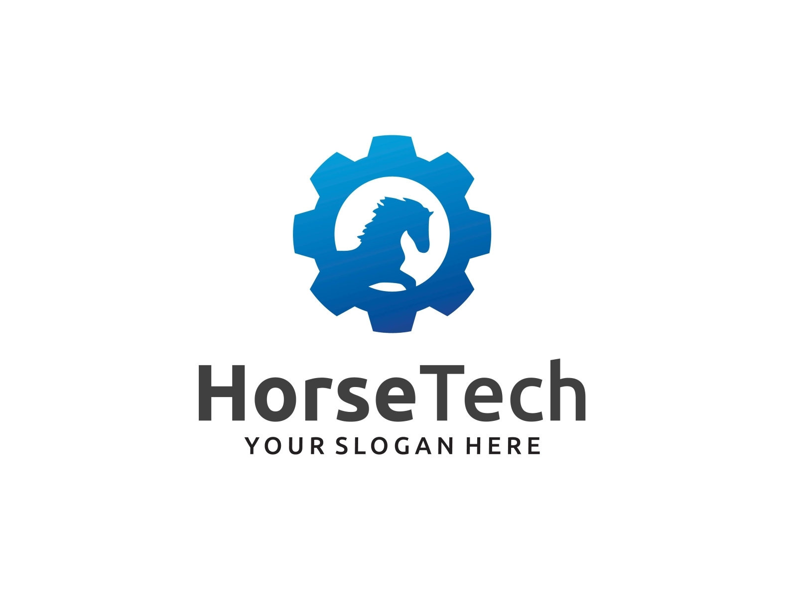 Horse Tech Logo by zaqilogo on Dribbble