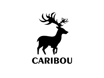 Caribou Logo Vector Animal abstract animal branding caribou derrick design logo minimal simple logo vector
