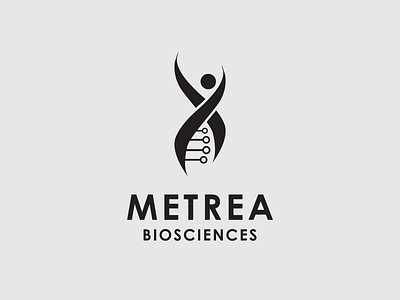 Metrea Biosciences Logo branding design logo logo design logos logotype minimal simple simple logo symbols templates typography