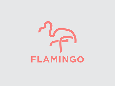 Flamingo branding design fashion flamingo flatdesign logo logotype simple logo symbol templates templatesdesign