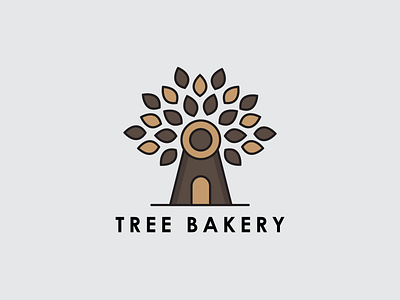Logo Tree Bakery bakery cake design factory graphic design logo logos logotype sell simple logo store symbo tori templates tree vector