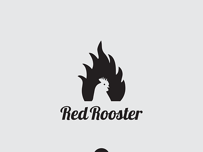 Red Rooster Logo ayam branding design logo logotype minimal red rooster logo rooster simple logo vector