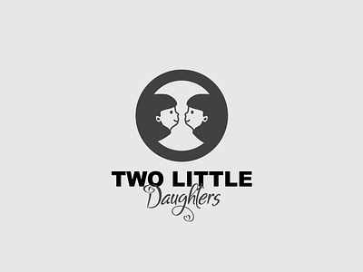 Two Little Daughters Logo branding daughters design graphic design logo logos logotype minimal simple simple logo templates two little daughters logo vector
