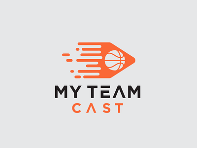 My Team Cast Logo basket bola branding cast design foli logo logotype my team cast logo simple simple logo team templates vector