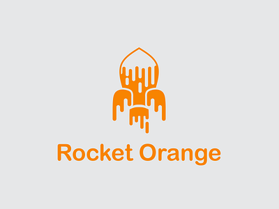 Rocket Orange Logo branding design logo logotype minimal rocket rocket orange logo simple simple logo templates ui ux