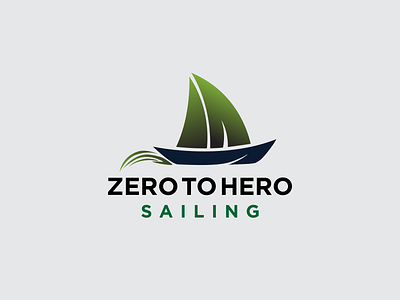 Zero To Hero Sailing Logo branding design logo logotype sailing simple simple logo vector zero to hero sailing logo