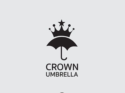 Crown Umbrella Logo branding crown crown umbrella logo design design logo logo logos logotype simple simple logo ui umbrella vector