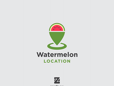 Watermelon Location branding design icon location logo logos logotype simple logo templates vector watermelon watermelon location