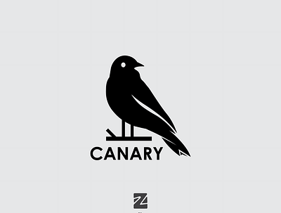 Canar animal bird logo branding canar design logo logocanar logos logotype simple logo vector