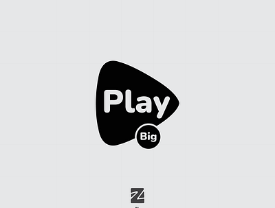 Play Big big branding design logo logos logotype play big play logo simple logo ux vector
