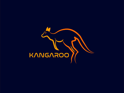 Kangaroo logo animal branding design illustration kangaroo logo logo animal logokangaroo logos logos animal logotype simple logo vector