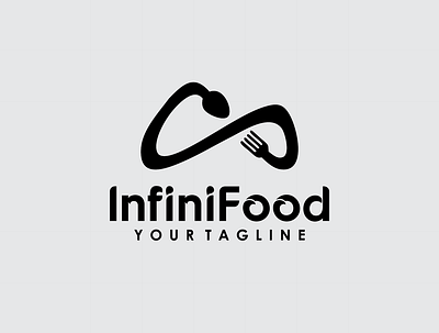 Infini food branding design desing icon infini infini food infiniti logo logos logos simple logotype simple simple logo templates vector