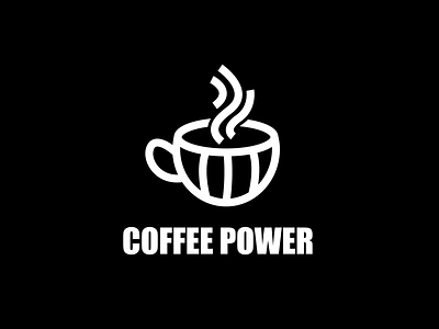 Coffee Power Logo branding coffee logo coffee power logo design drink logo logo coffee logos logos coffee logotype simple simple logo templates