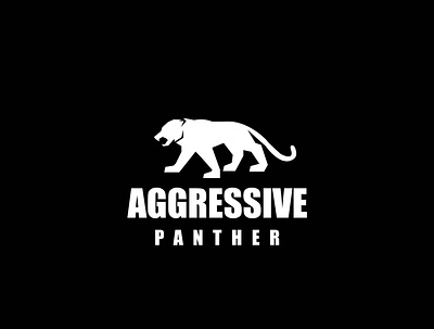 Aggressive Panther Logo aggressive aggressive panther logo animal branding design graphic design illustration logo logo animal logos logotype panther simple logo templates vector
