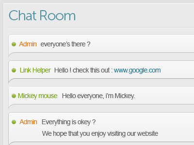 Chat Room ui (Complet file attached)