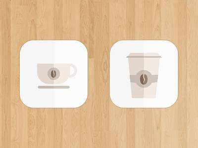 [Freebie] Coffee Cup icon app icon coffee cup icon ios7 minimalistic playoff wood
