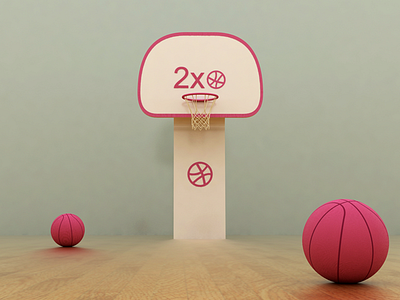 [Closed] dribbble invites giveaway 3d 3dsmax basketball dribbble free game invitations invite invites pink sport