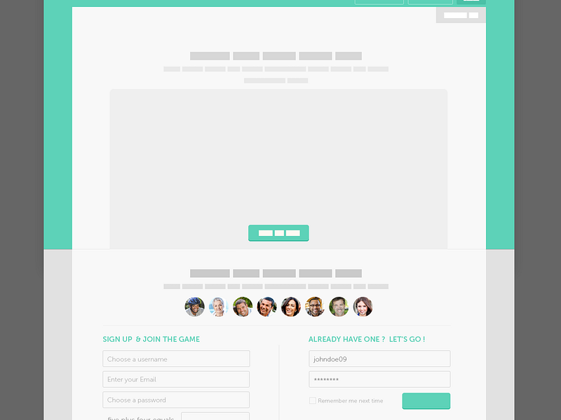 Sign-up page wireframing by Younes Hadry on Dribbble