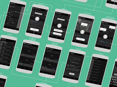 Mobile Application Wireframing - Friendryde