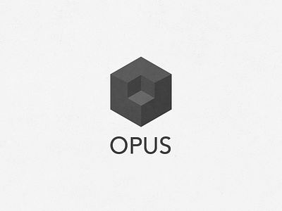 Opus Logo branding diagonal logo opus polygon saas