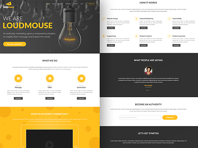 Loudmouse Home page