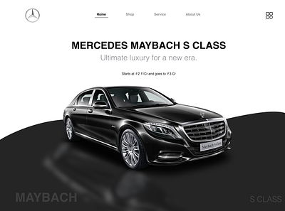 The Maybach branding mercedes mercedes benz ui ui design ux design web design