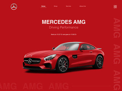 The AMG branding mercedes mercedes benz ui ui design ux ux design web design