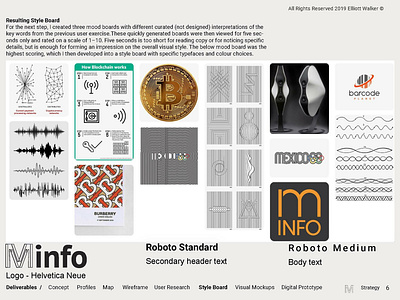 Minfo Style Board barcode branding soundwave style board ui ui design