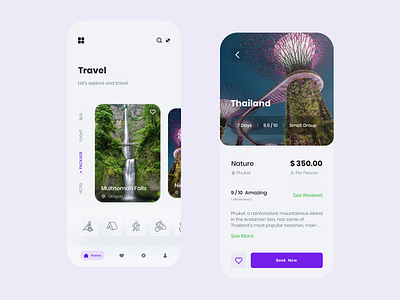 Travel app app application colorful design minimal online shopping travel travel app
