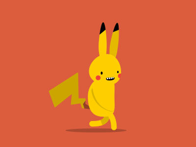 Pikachu Character Animation animation pikachu pokemon skillshare walk
