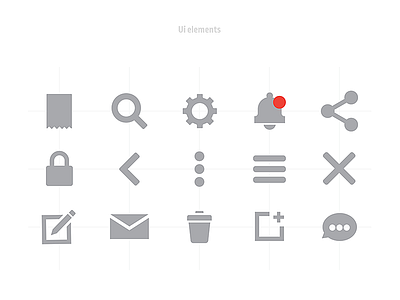 Icons for mobile app