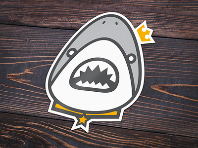 Click Bait Sticker/Badge badge shark sticker