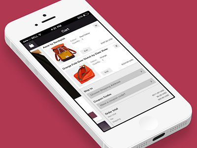 E-commerce app sidebar app e commerce flat ios mobile sidebar
