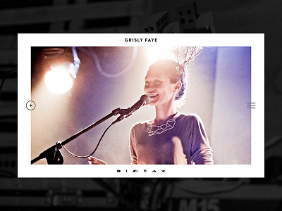 Music band website band gamburger kyiv menu minimal music player simple ukraine webdesign