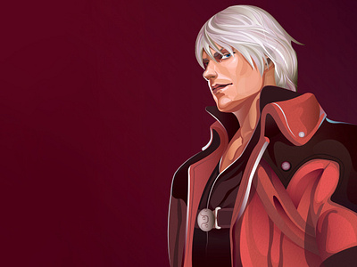 DMC character cry devil game art illustration may vector