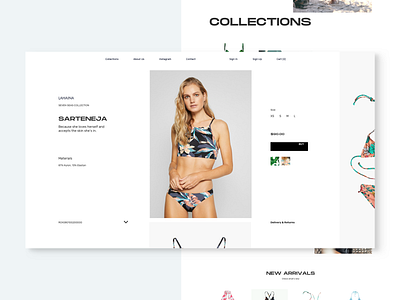 SS_131204_Swim Suits clean ecommerce fashion landing page minimal product page swimsuit swimwear ui ux