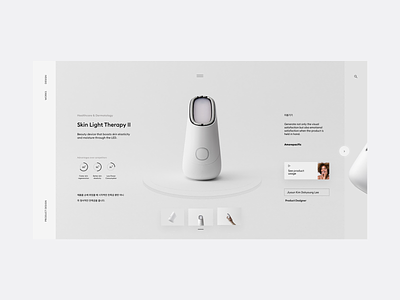 SLT-II-1911-09 beauty device clean design ecommerce landing page minimal portfolio page product design product page skin treatment ui user experience user interface ux web design