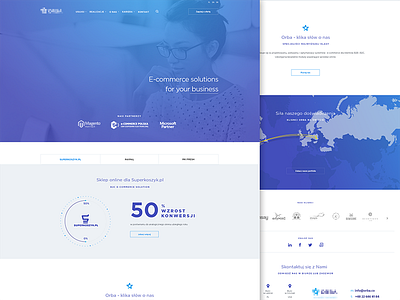 Orba - landing page developing ecommerce ecommerce landing page concept landing page design onepager software company software development software house web design webdesign