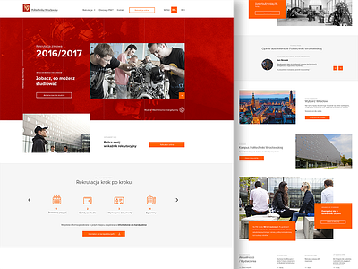Pwr Dribbble landinpage minimal recruitment university university of technology
