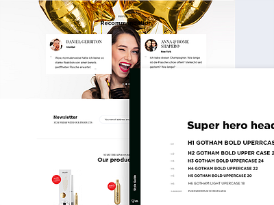 Zzysh Style Guide champagne ecommerce gird minimal ui ux